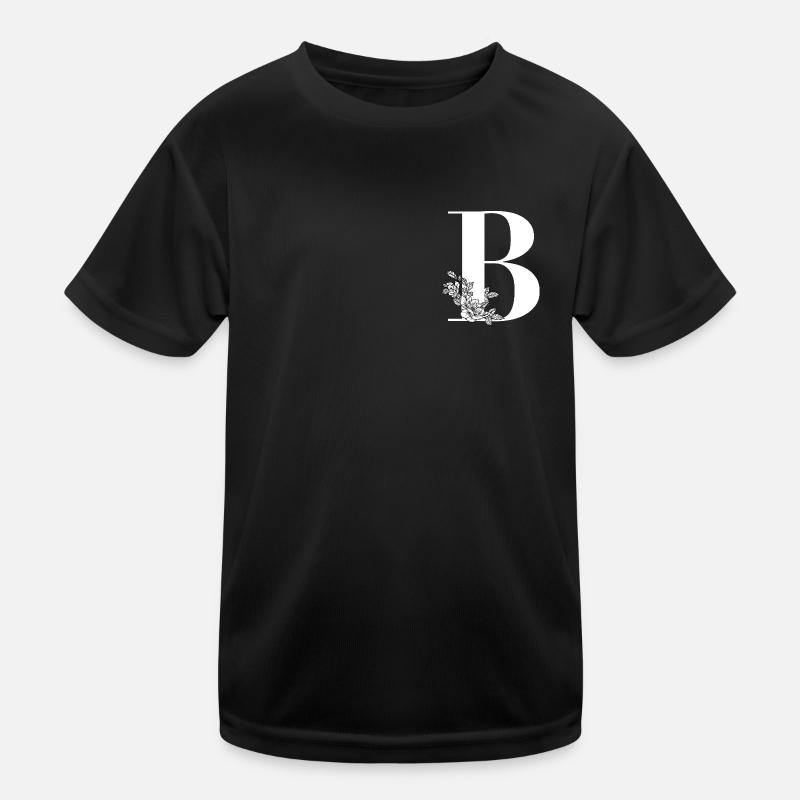 Buchstabe B Blume Kinder Funktions-T-Shirt