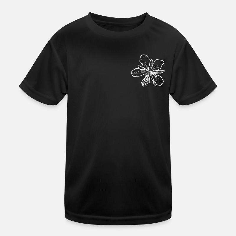 Weidenrose minimalistisch Kinder Funktions-T-Shirt