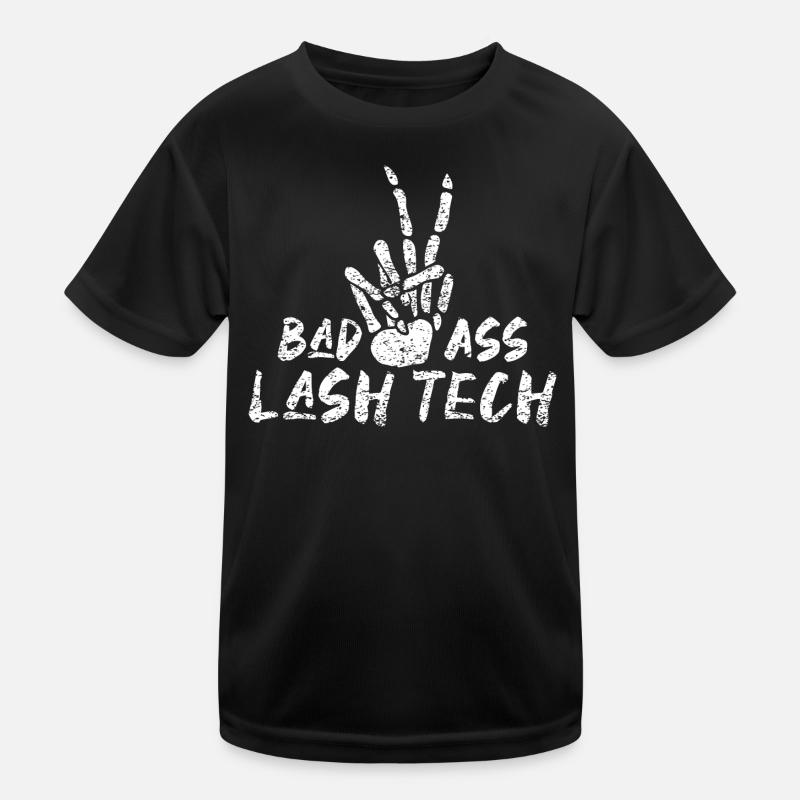 Bad Ass Lash Artist Skelleton Hands Wimpern Hallow Kinder Funktions-T-Shirt