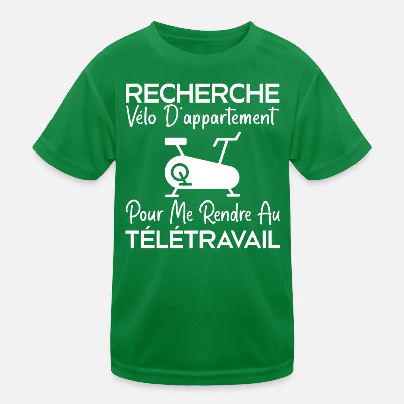 Telearbeit, Arbeitshumor, Bürohumor Kinder Funktions-T-Shirt