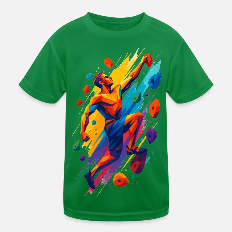 Escalade en bloc Puissance Boulderer Cadeau abstrait T-shirt sport Enfant
