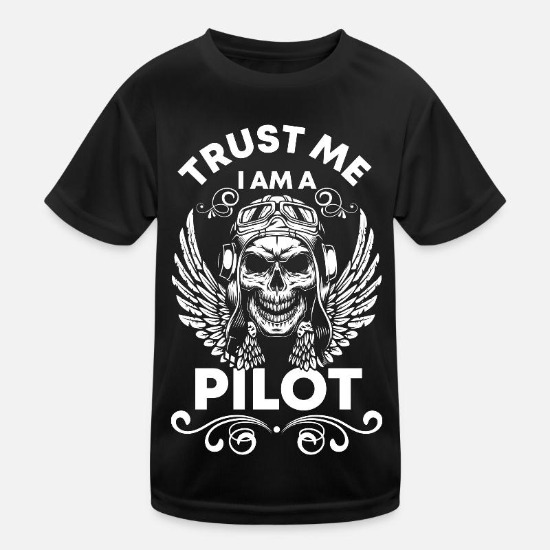 Flying Glider Aviation Kids Functional T-Shirt