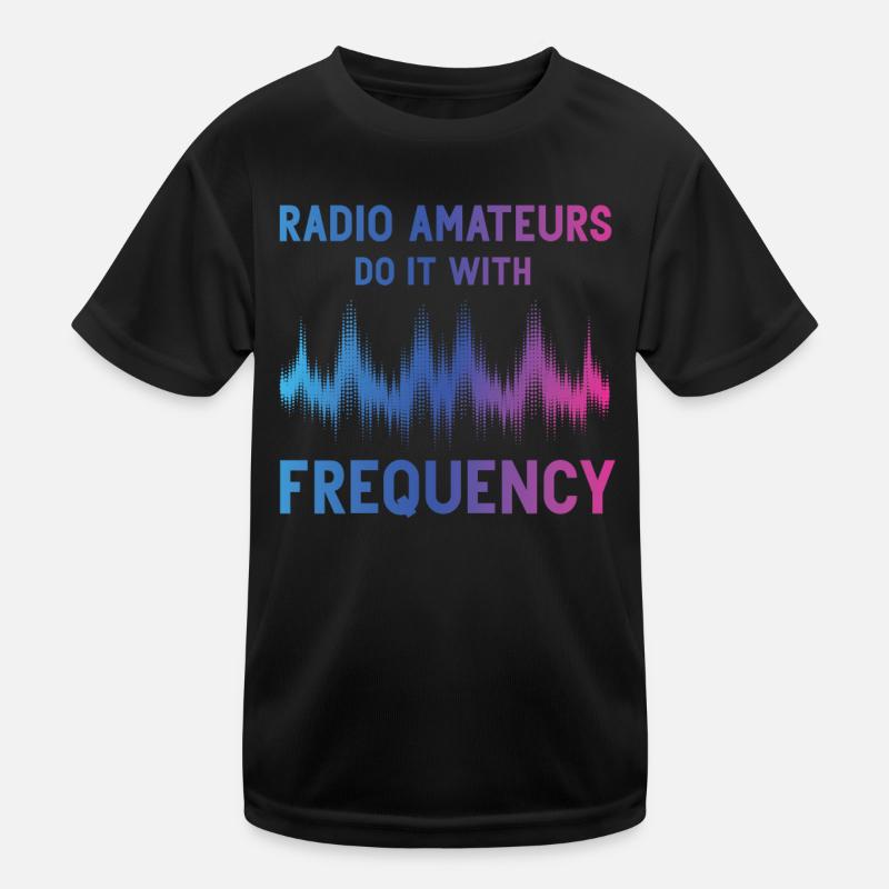 Funkamateure Tun Es Mit Frequenz Kinder Funktions-T-Shirt