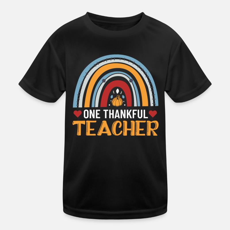 A Grateful Teacher Design For Educator Teachers Kids Functional T-Shirt
