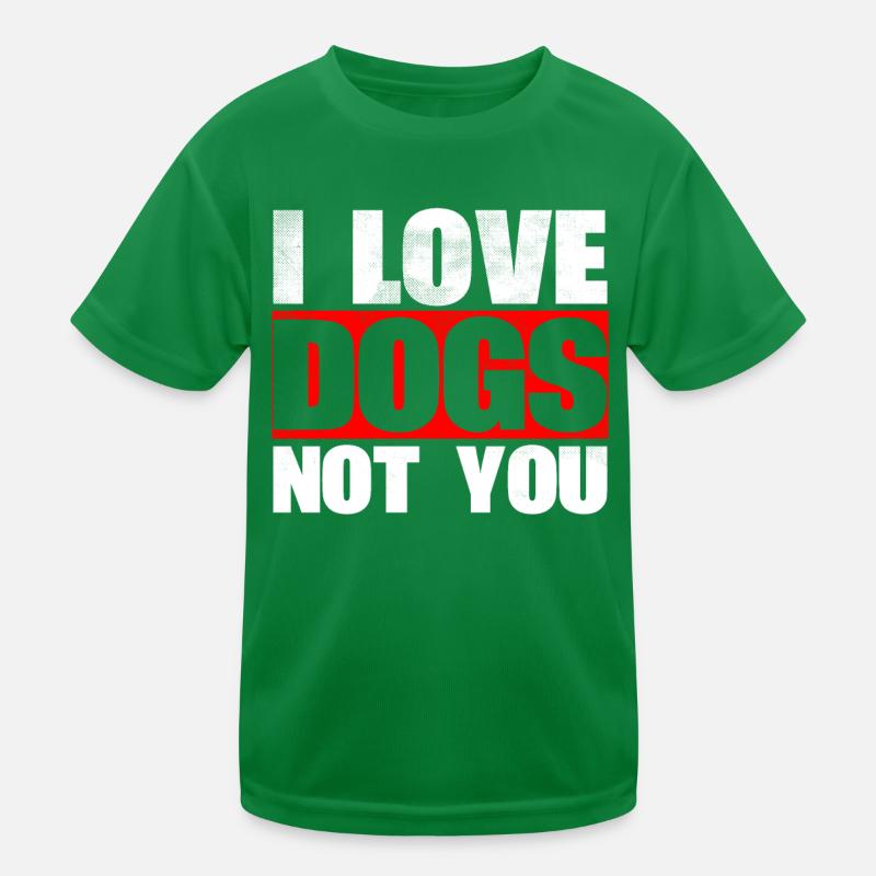 J’aime les chiens, pas vous concevez pour T-shirt sport Enfant
