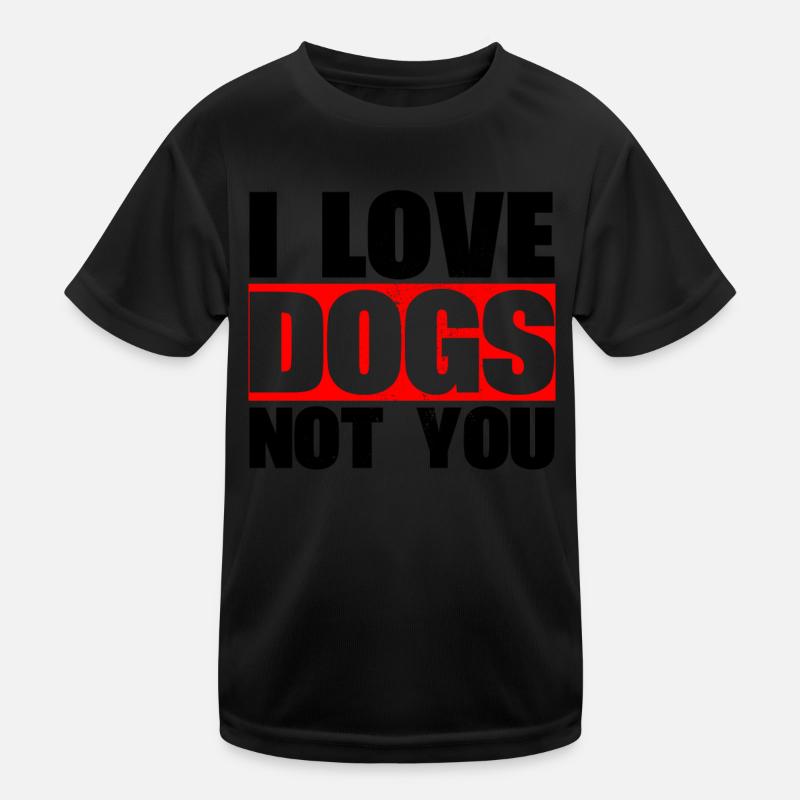 J’aime les chiens, pas vous concevez pour T-shirt sport Enfant