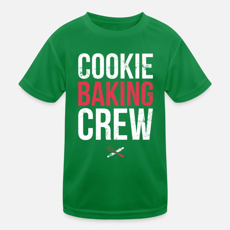 Cookie Baking Crew For Bakers Or Baking Fans Kids Functional T-Shirt