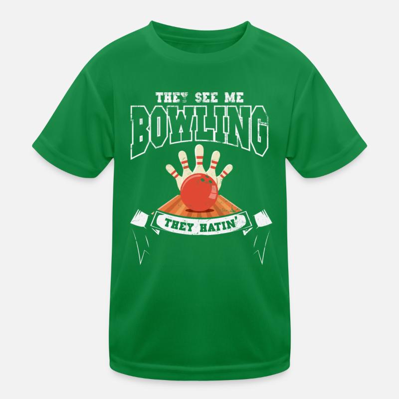 Conception de bol pour Bowler Bowling Player Sport T-shirt sport Enfant