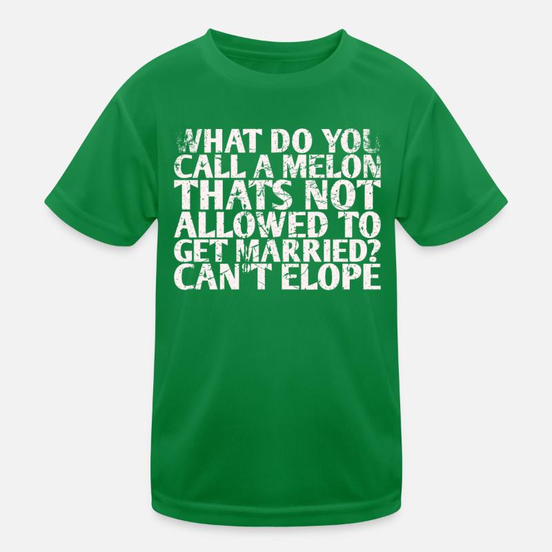 What do you call a melon that is not allowed? Kids Functional T-Shirt