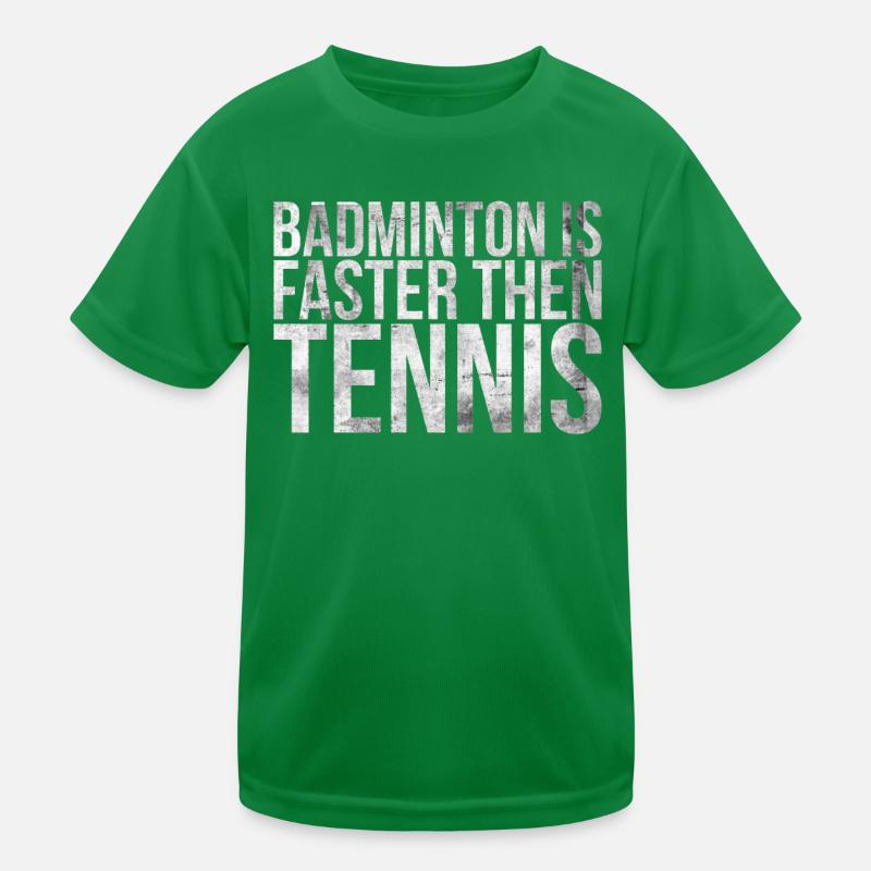 Le badminton est plus rapide que le tennis pour le badminton T-shirt sport Enfant