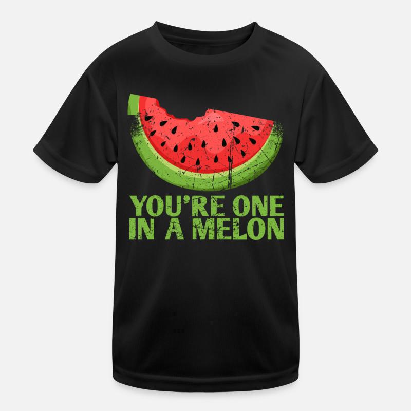 Ils ne font qu’un dans un design de mariage melon pour le T-shirt sport Enfant