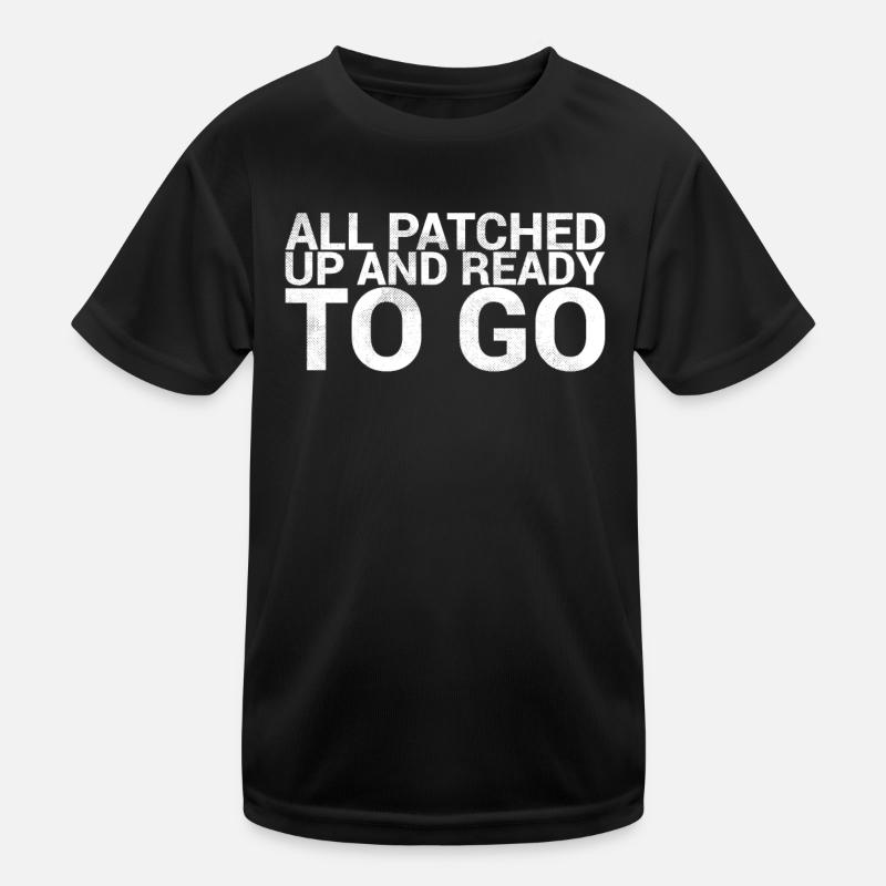 Everything patched up and ready for heart patients Kids Functional T-Shirt