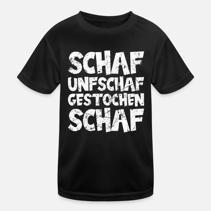 Schaf, Unschaf, Gestochen Schaf, Wortspiel Kinder Funktions-T-Shirt