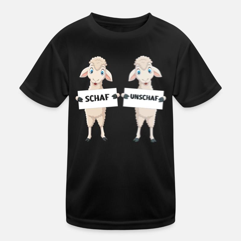 Schaf, Unschaf, Gestochen Schaf, Wortspiel Kinder Funktions-T-Shirt