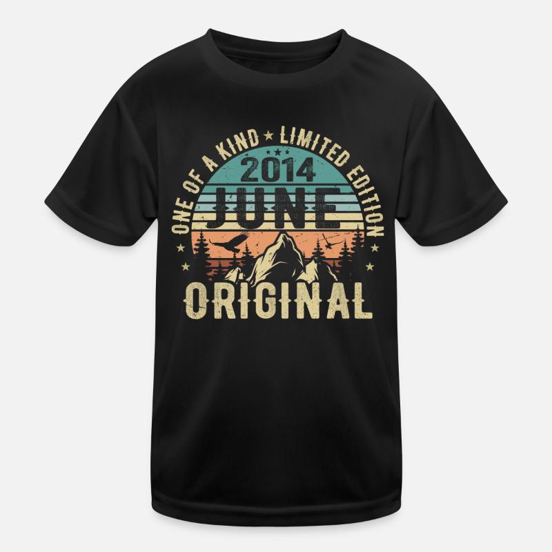 Legendary Since June 2014 Birthday Gift 2014 Kids Functional T-Shirt
