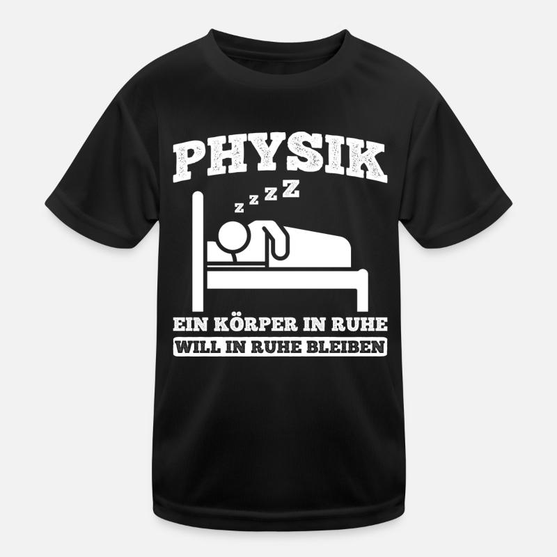 Physik Nerd - Kinder Funktions-T-Shirt - Schwarz