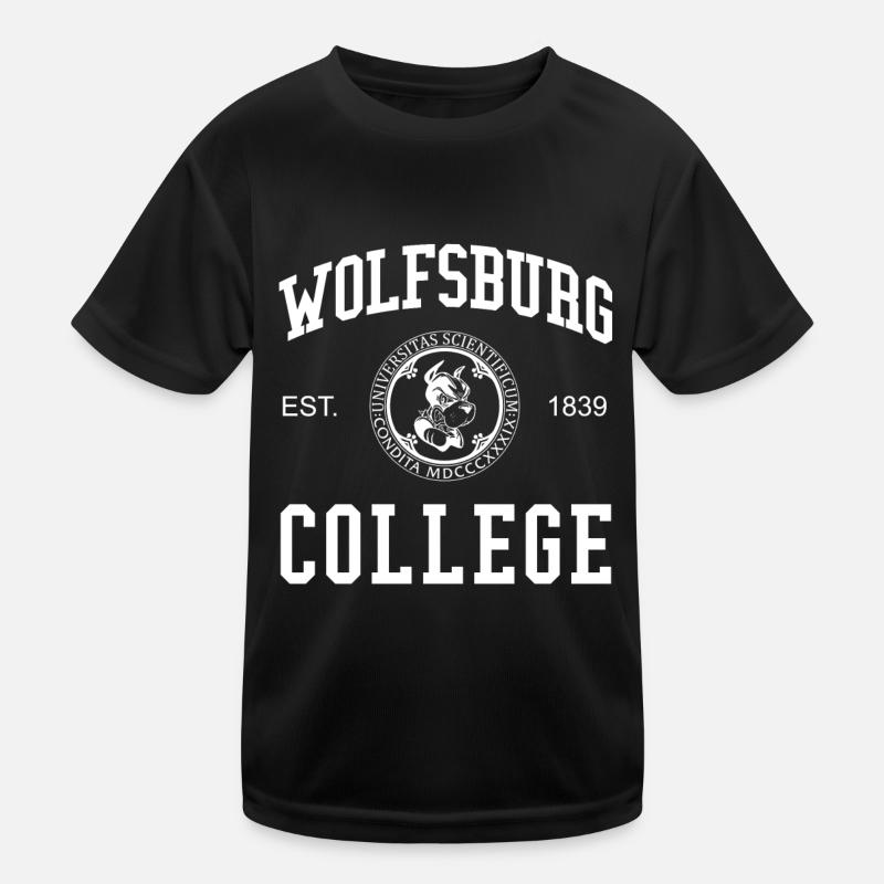 Wolfsburg College University School Kids Functional T-Shirt