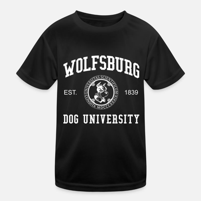 Wolfsburg Dog University College Kids Functional T-Shirt
