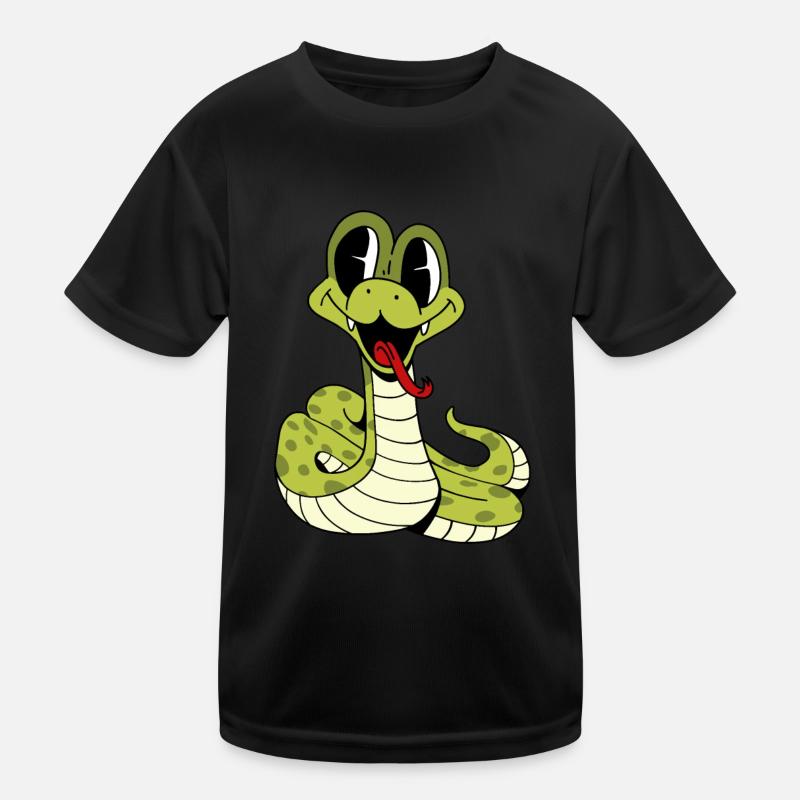 Cuddly cute snake Kids Functional T-Shirt