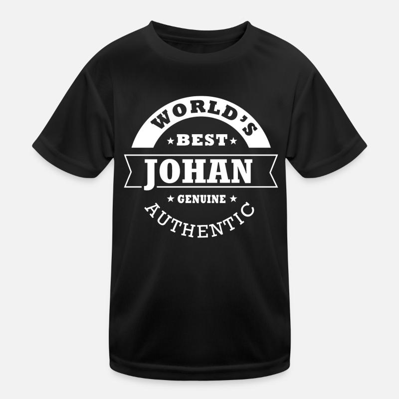 Johan world s best cadeau prénom johan T-shirt sport Enfant