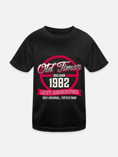 Oldtimer - built in 1982 - top condition - DE - Kids Functional T-Shirt - black - Front
