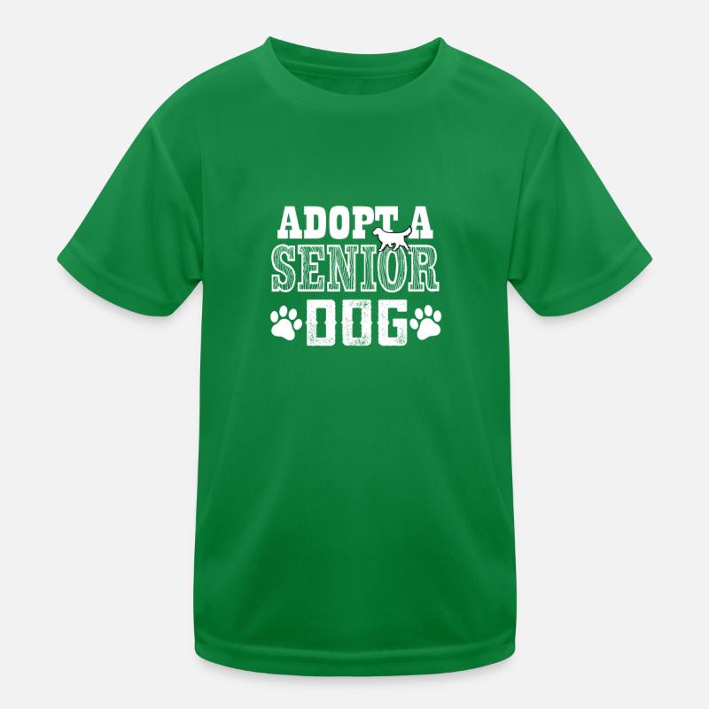 adopt a senior dog Kids Functional T-Shirt