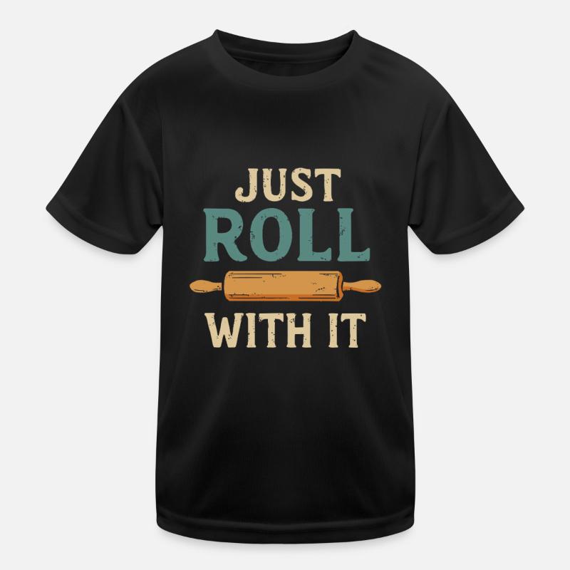 Einfach mitrollen Kinder Funktions-T-Shirt