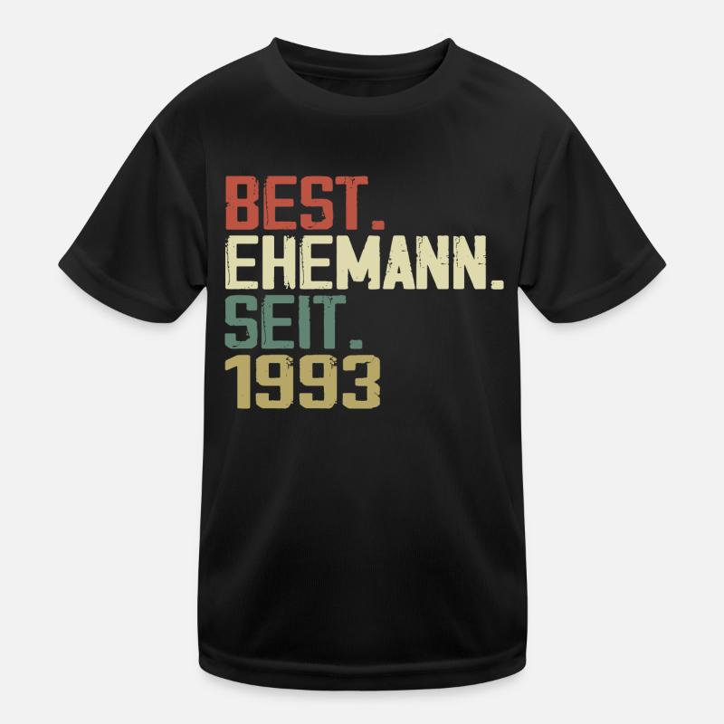 Best Husband Since 1993 Birthday Gift 1993 Kids Functional T-Shirt
