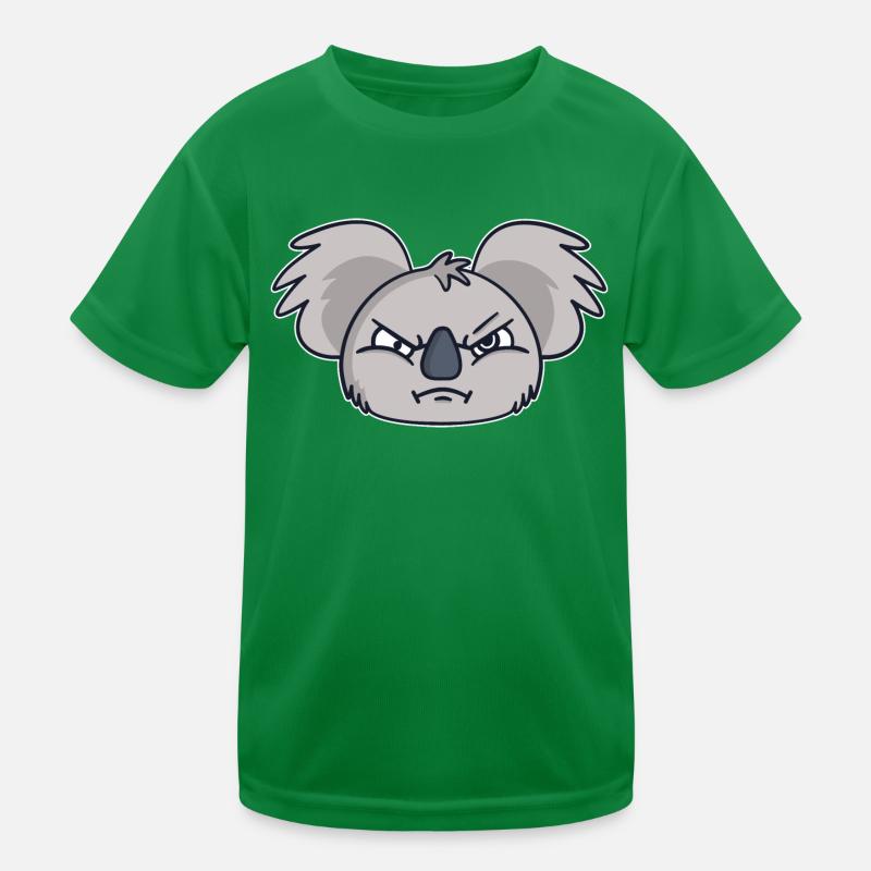 Koala morning grouch angry evil koala bear Kids Functional T-Shirt