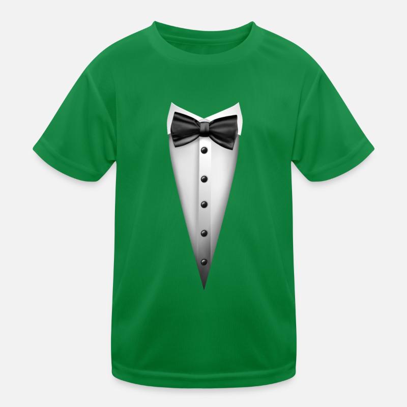 Conception de smoking avec nœud papillon pour les mariages et T-shirt sport Enfant