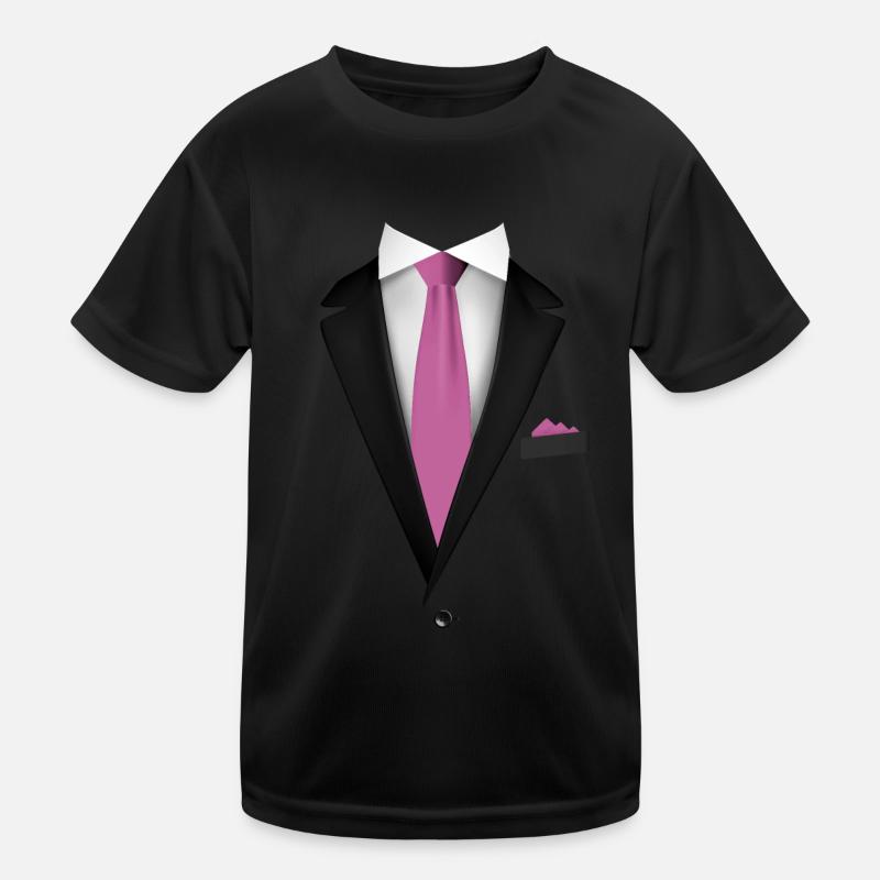 Smoking avec une cravate pour les mariages et spéciaux T-shirt sport Enfant
