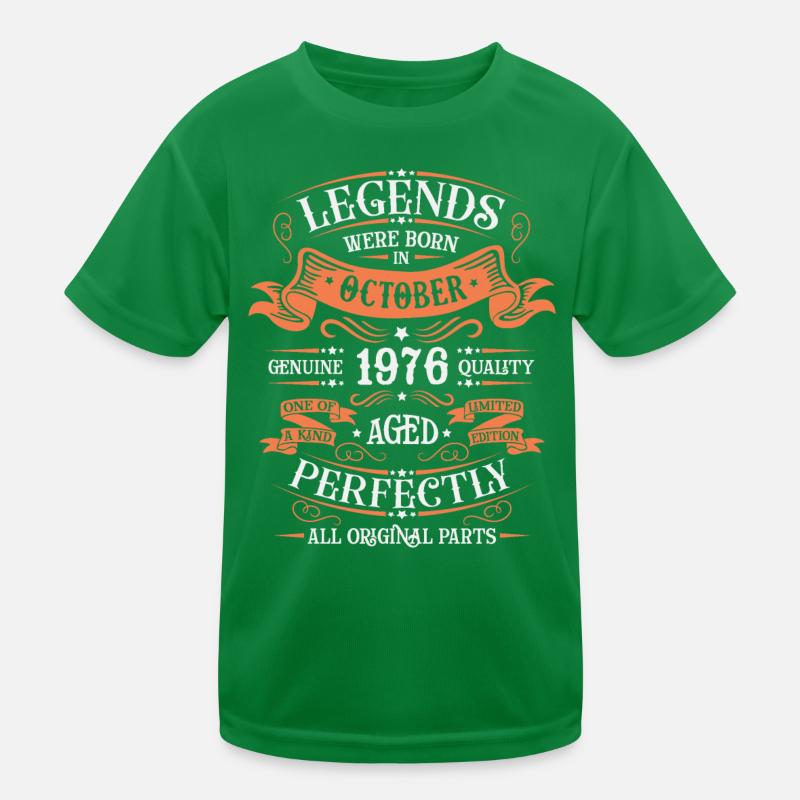 Les Légendes Sont Nées En Octobre 1976 Cadeau T-shirt sport Enfant