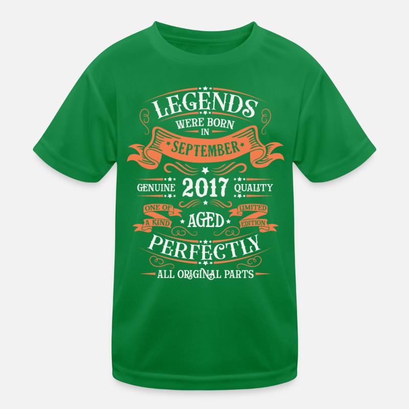 September 2017 Original Birthday Gift Idea Kids Functional T-Shirt