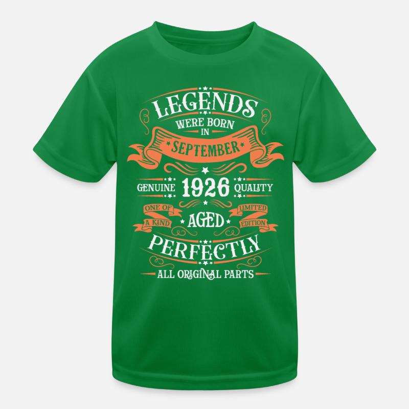 September 1926 Originelle Geburtstagsgeschenkidee Kinder Funktions-T-Shirt