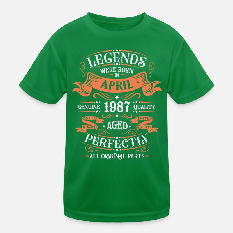 Years of excellence April 1987 Gift Kids Functional T-Shirt