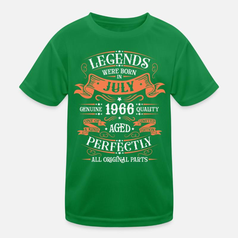 Juillet 1966 Anniversaire T-shirt sport Enfant