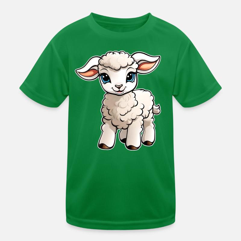 Mignon petit agneau T-shirt sport Enfant