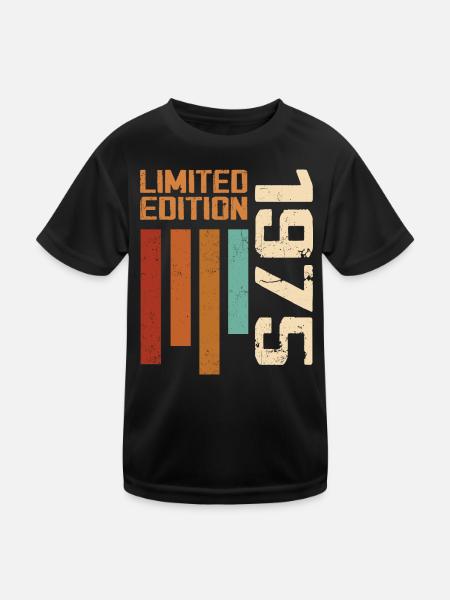 Vintage 1975 Cadeau d’anniversaire 1975 Retro 1975 - T-shirt sport Enfant - noir - Devant