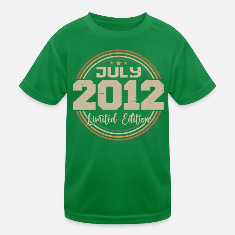 2012 Birthday July 2012 Gift July 2012 Kids Functional T-Shirt