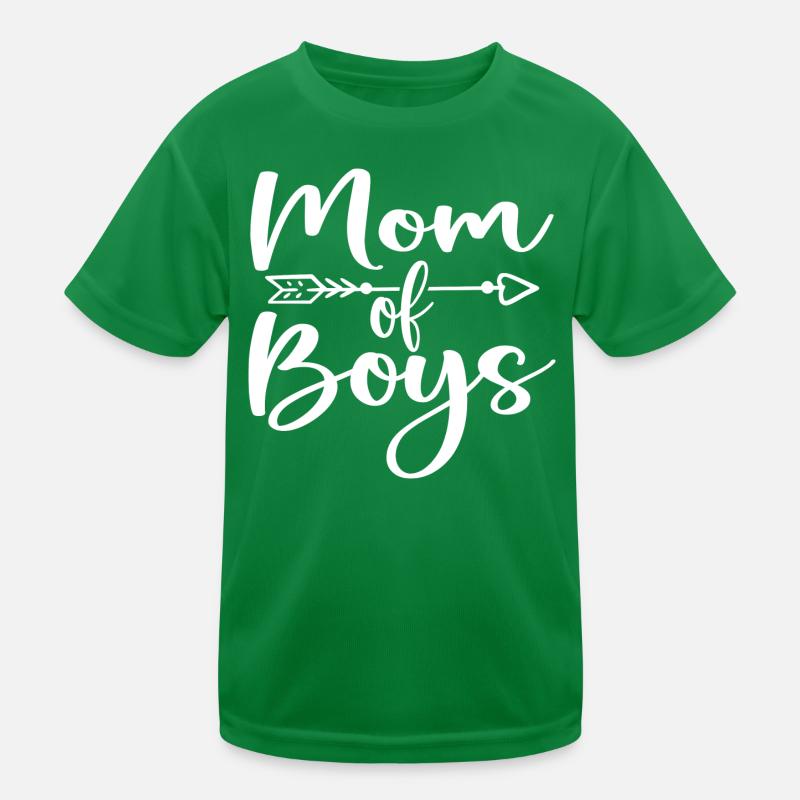 Mama von Jungen - Muttertagsgeschenk Kinder Funktions-T-Shirt