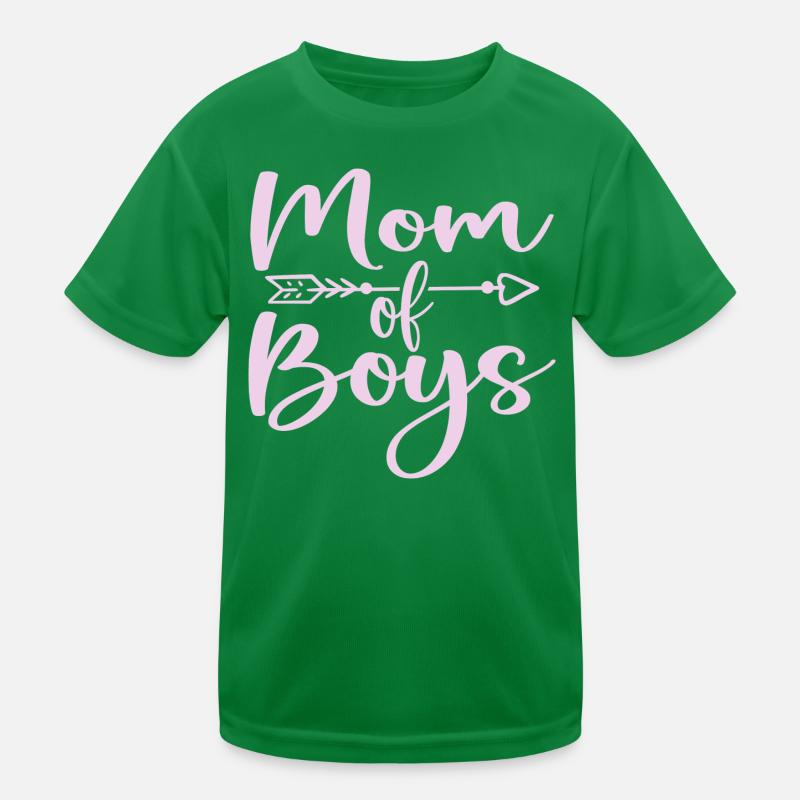 Mama von Jungen - Muttertagsgeschenk Kinder Funktions-T-Shirt