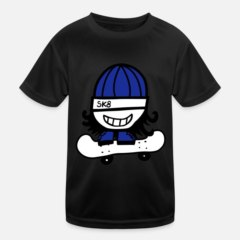 Skateboarder Kids Functional T-Shirt