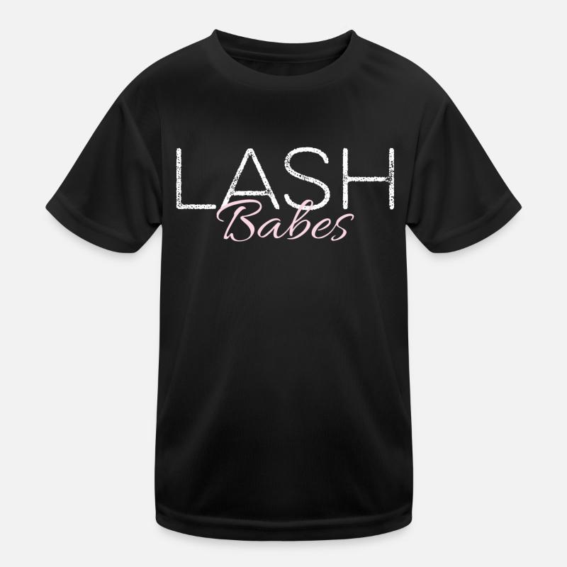 Lash Babes Wimpernkünstler Wimperntechnik Kinder Funktions-T-Shirt