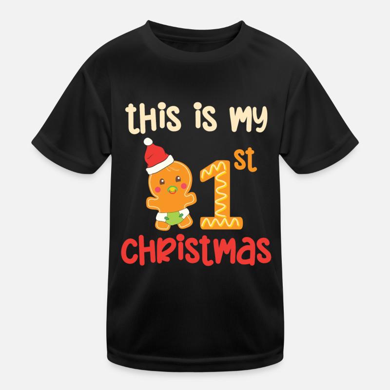 this is my 1.christmas Kinder Funktions-T-Shirt