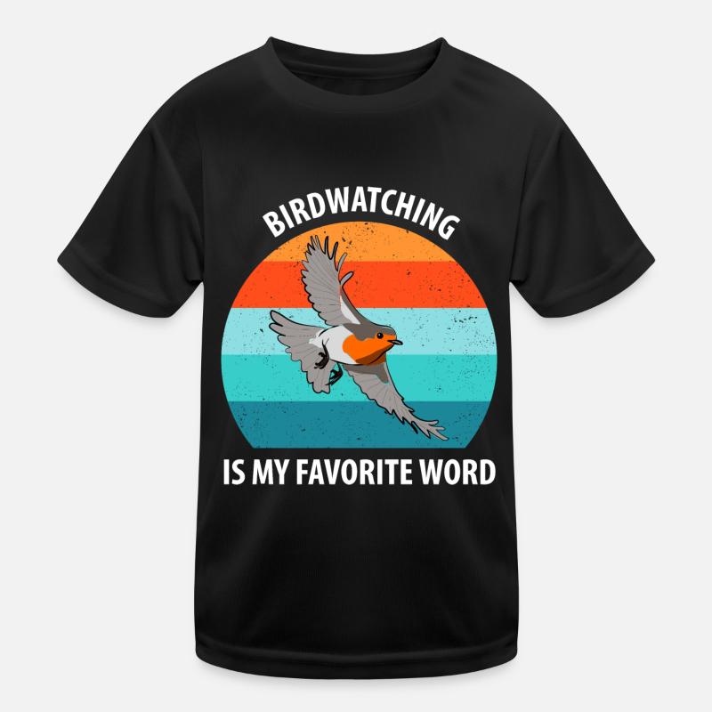 Bird Watching Bird Watching Birding Bird Kids Functional T-Shirt