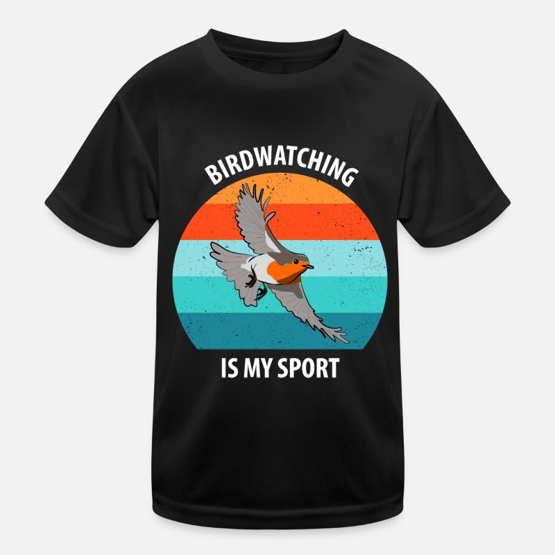 Bird Watching Bird Watching Birding Bird Kids Functional T-Shirt