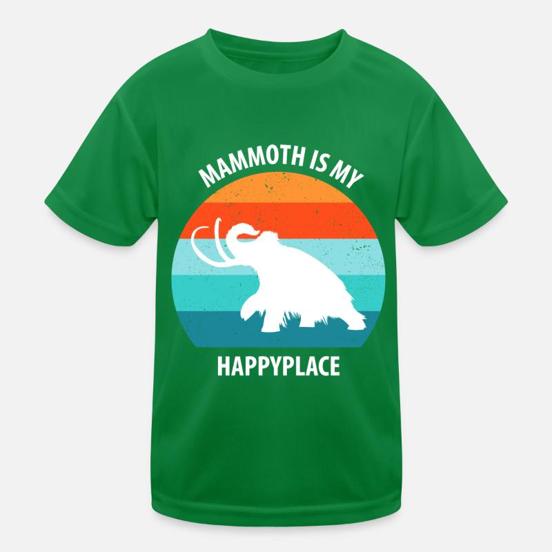 Lustiges Mammut Steinzeit Eiszeit Design Urzeit Kinder Funktions-T-Shirt