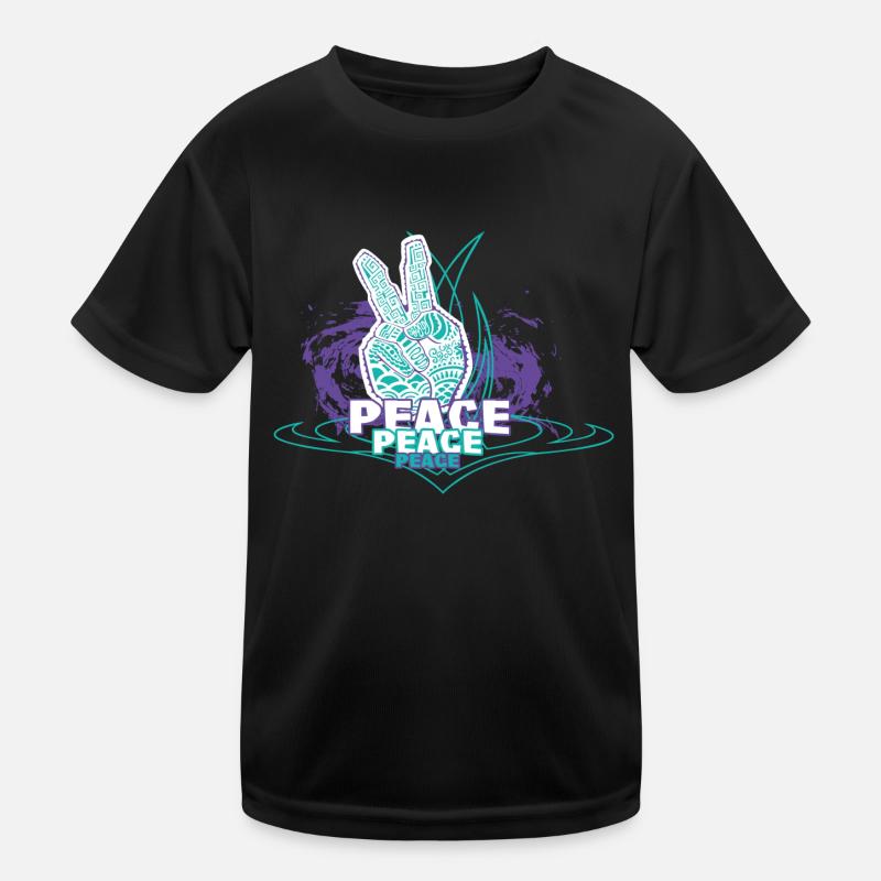peace Kinder Funktions-T-Shirt