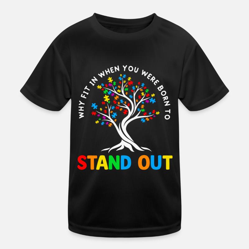 Autism - Kids Functional T-Shirt - black