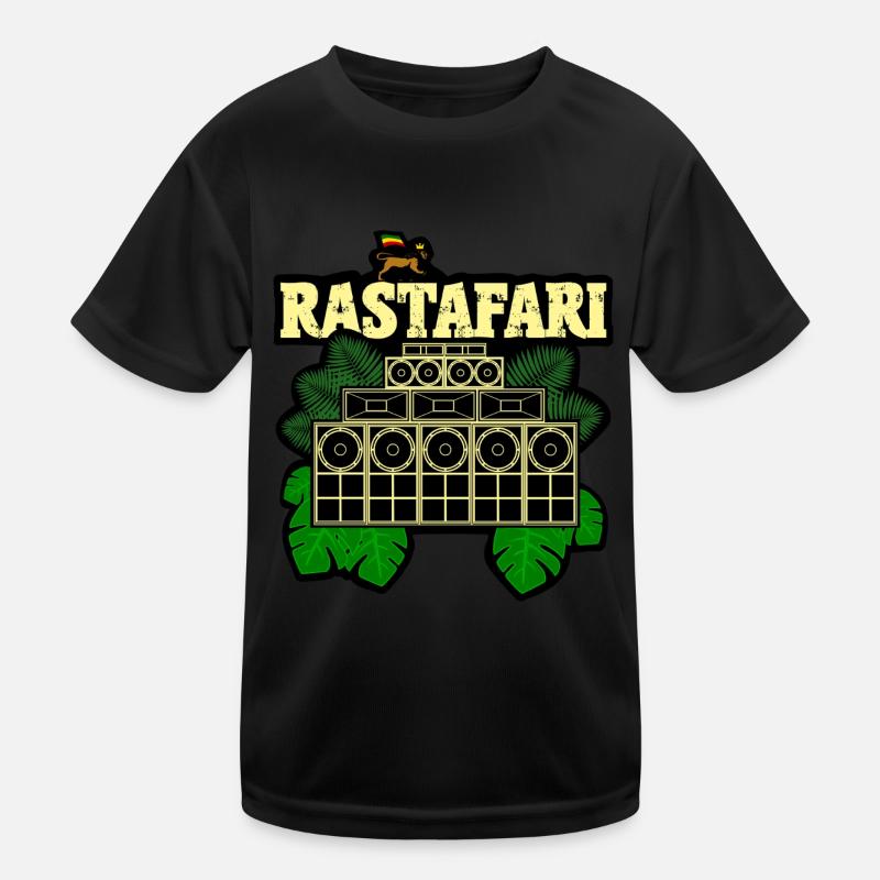 Système audio rastafari T-shirt sport Enfant